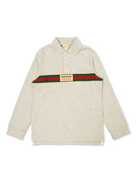 Koszulka polo dziecięca Gucci szara
