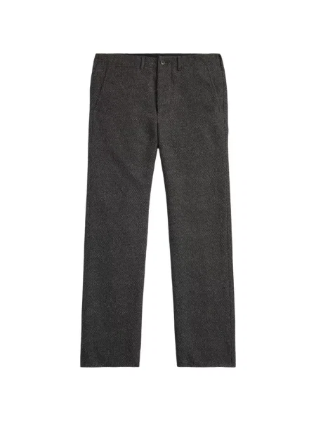 Pantaloni Ralph Lauren Rrl cu model herringbone gri