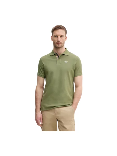 Koszulka polo Barbour zielona