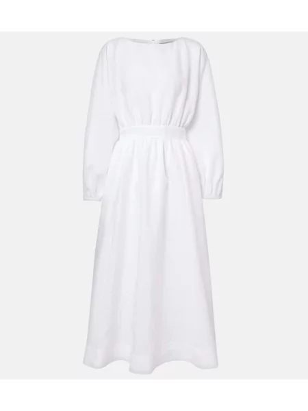 Rochie maxi Gabriela Hearst de in de costum alb