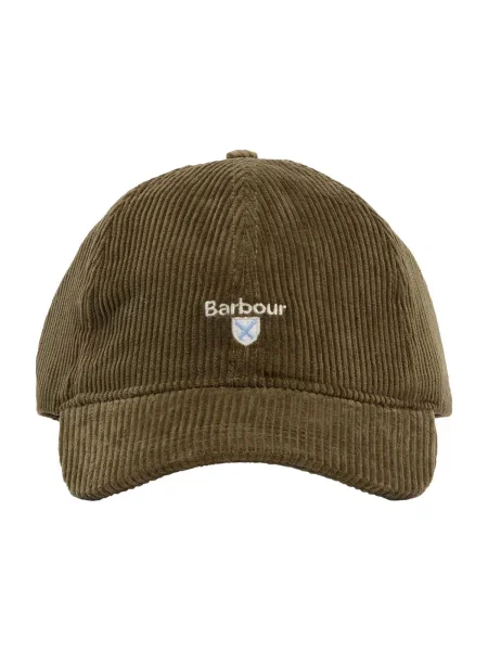 Barbour Șapcă Preston Kaki alb