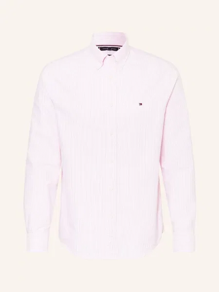 Tommy Hilfiger Koszula Oxford Regular Fit pink biała