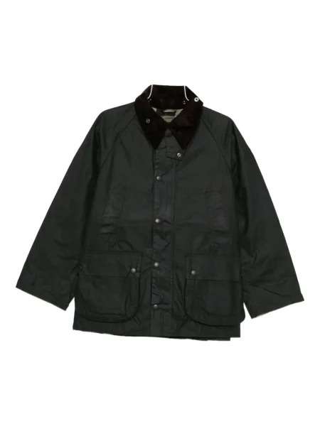 Palton Barbour de catifea cord verde