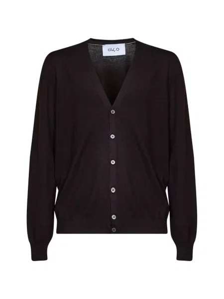 Cardigan D4.0 cu decolteu în V maro