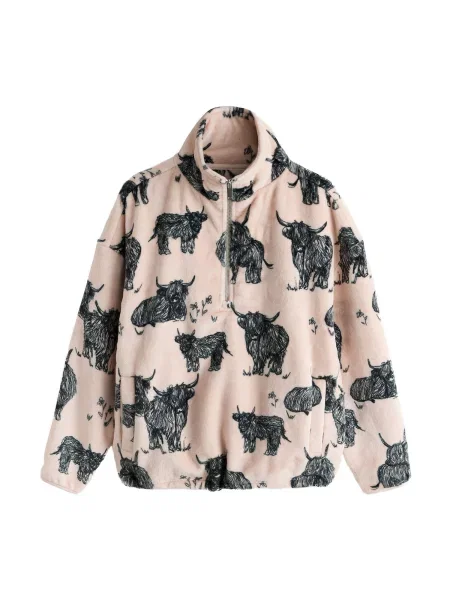 Next Jachetă fleece pielii negru