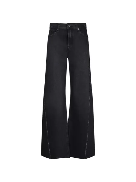 Blugi cu picior larg 7 For All Mankind negru