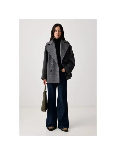 Sweter z golfem Twinset wełniany do golfa czarny