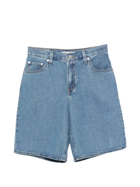 Pantaloni scurți din denim Levi's® cu talie înaltă maro