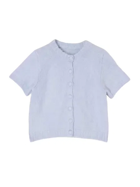 Trendyol Geacă tricotată deschis albastru