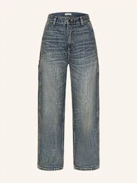 Jeans Carhartt WIP W Brandon Single Knee Pant Blue Worn Used Wash M niebieskie