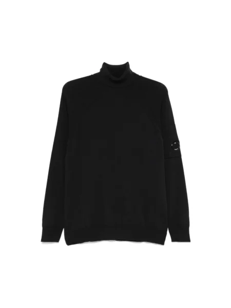 Sweter wełniany C.p. Company wełniany czarny