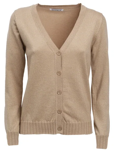 Influencer Geacă tricotată auriu