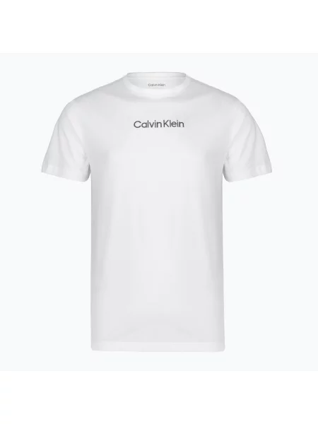 Tricou pentru bărbați Calvin Klein Crew Neck classic white w/ blue nights alb