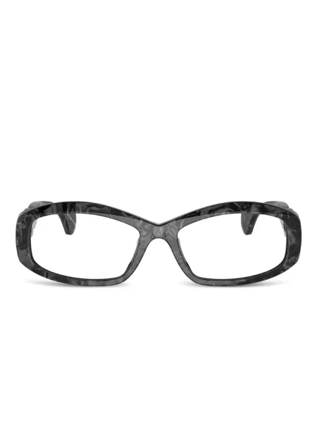 Pravokutne sunčane naočale Alain Mikli crna