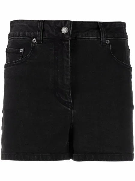 Szorty jeansowe Moschino czarne