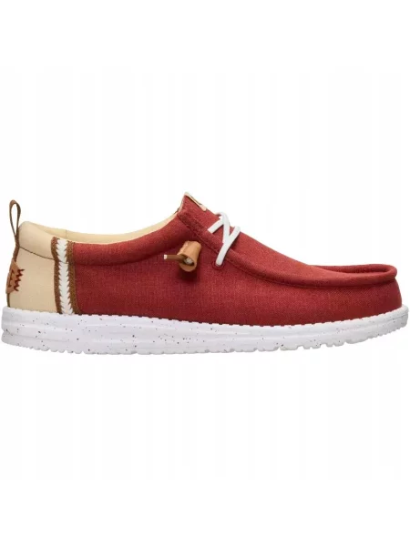 HeyDude Mokasyny Wally Summer Linen beżowe