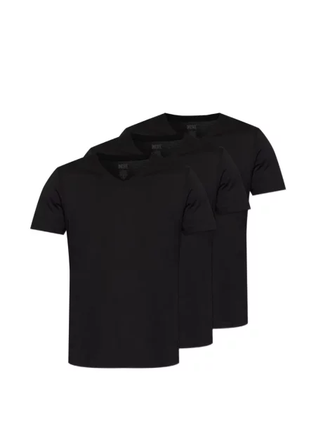 Tricou Diesel cu decolteu în V negru