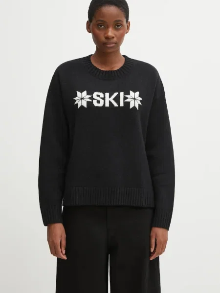 Helly Hansen pulover din amestec de lână BLISS călduros negru