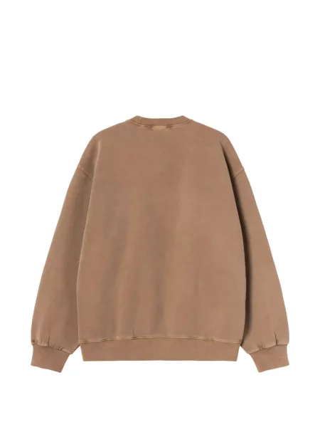 Pulover Carhartt Wip cu autograf maro