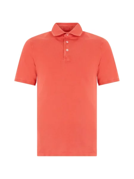 Scurt tricou polo Fedeli portocaliu