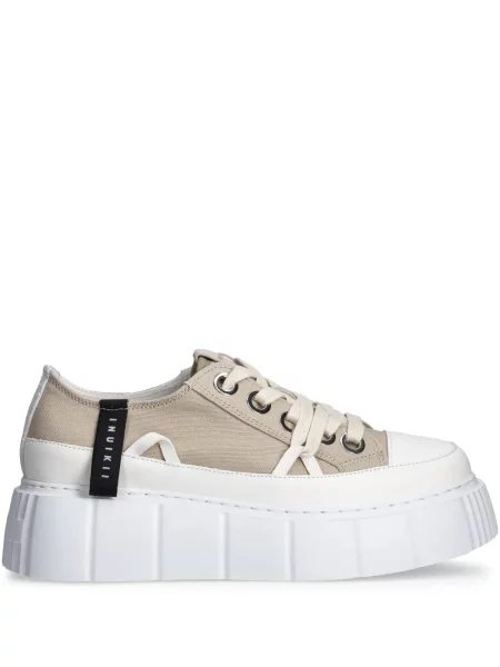 Sneakerși Inuikii din canvas maro