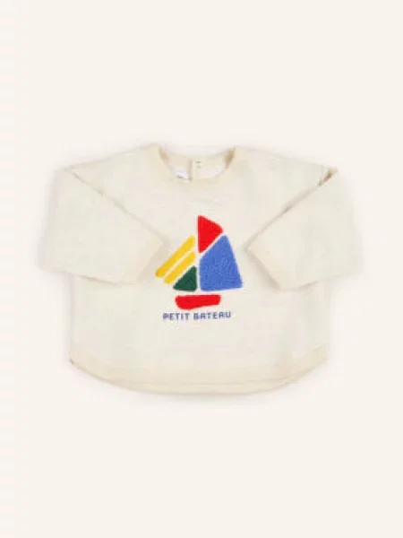 Petit Bateau Mikiny světle / červená / modrá šedá