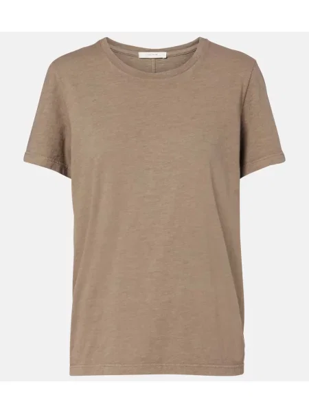 Tricou The Row din jerseu maro