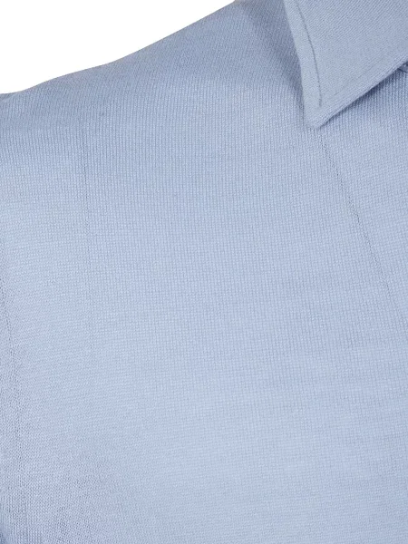 Polo Lardini scurt albastru