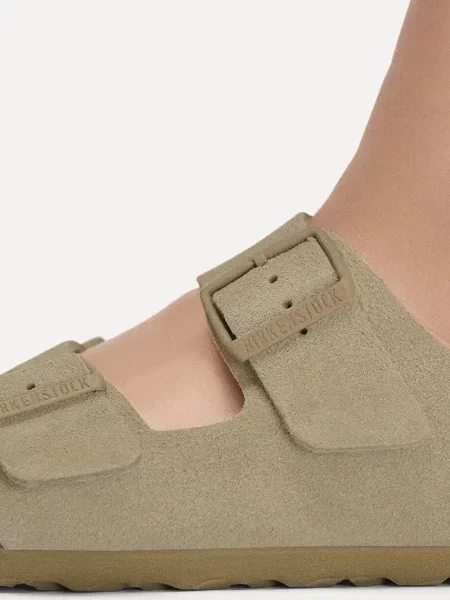 Замшевые шлепанцы Birkenstock