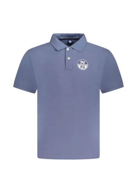 Tricou polo North Sails cu broderie albastru
