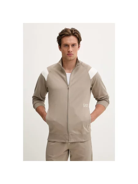 Komplet dresowy Emporio Armani Ea7 brązowy