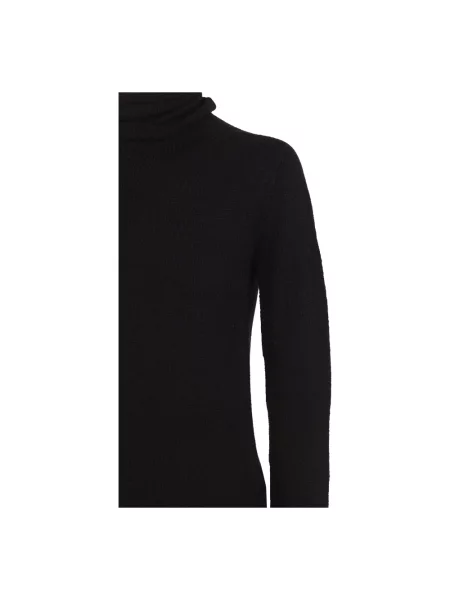 Sweter z golfem Cortana z kaszmiru do golfa czarny