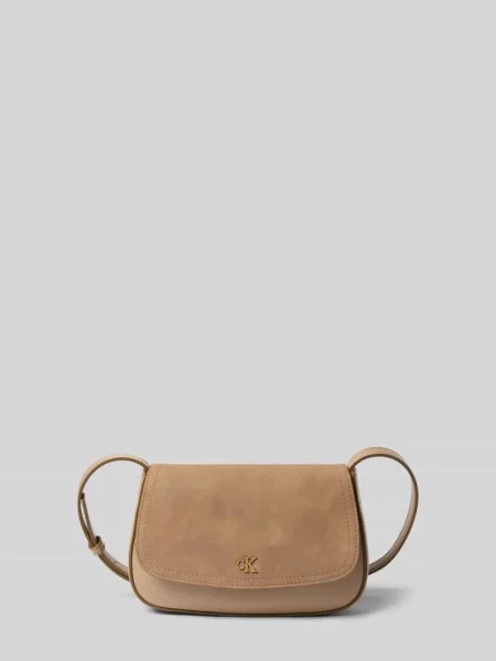 Calvin Klein Torebka Ck Brushed Flap Camera Bag beżowy