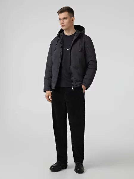 Пуховик Emporio Armani серый
