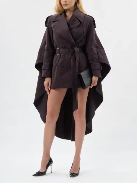 Тренч Elisabetta Franchi коричневий