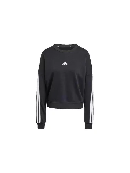 Adidas felső Essentials női nyomott mintás fekete