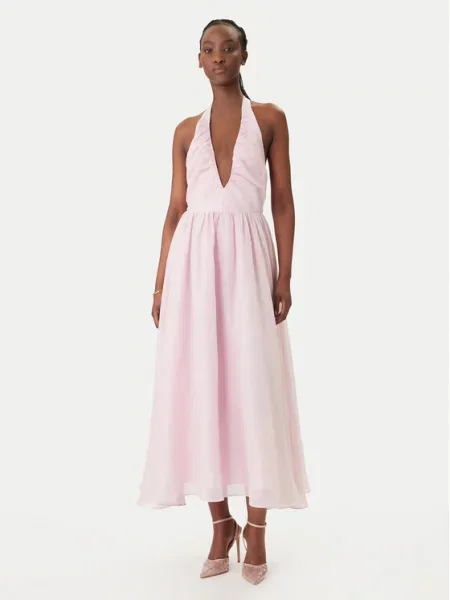 Bardot Cocktail obleka Lawrence Scoop Neck rumena