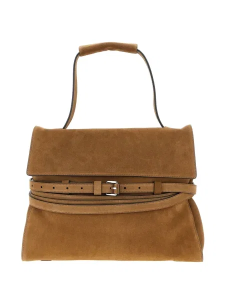 Curea Moschino din piele de căprioară maro