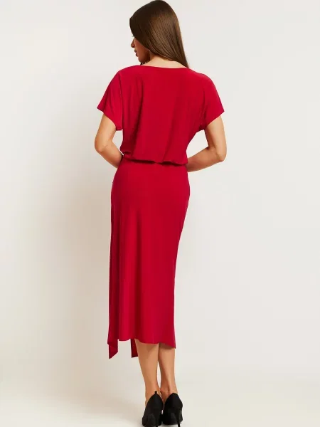 Rochie midi Made Of Emotion eleganta roșu