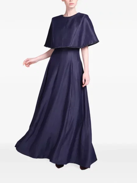 Rochie maxi Baruni în linie A albastru