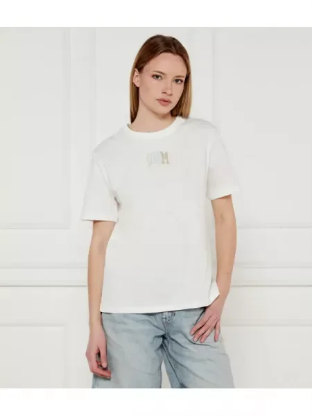 Tommy Jeans Tricou VARSITY alb