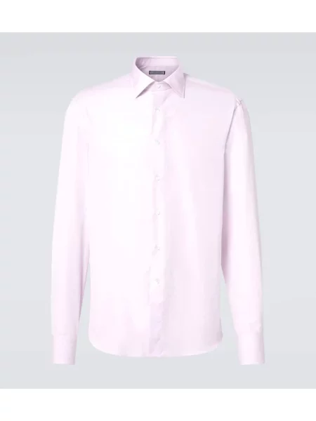 Klasična srajca Canali keper roza