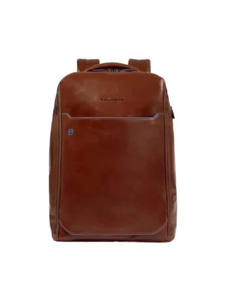 Torba na laptopa Piquadro skórzana brązowa