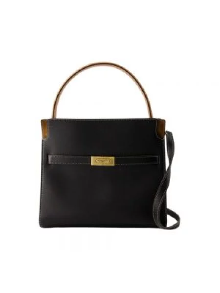 Torebka skórzana Tory Burch skórzana czarna