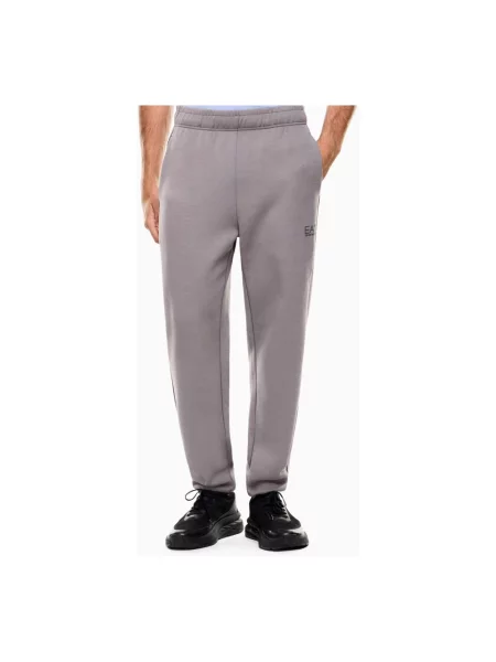 Spodnie dresowe Emporio Armani Ea7 ze sznurkiem szare