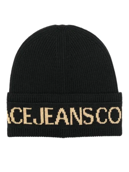 Căciulă Versace Jeans Couture tricotate negru