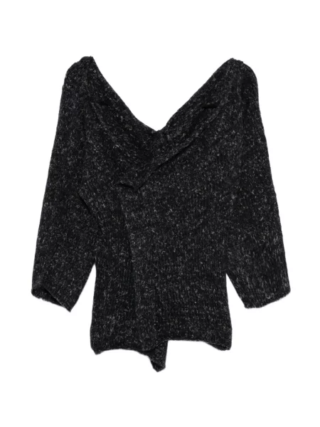 Pulover Rundholz melange asimetric negru