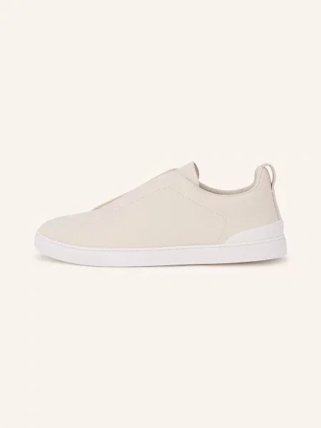 Zegna Nazouvací Tenisky Triple Stitch™ krémová