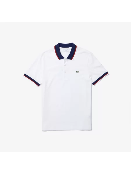 Поло Lacoste белое