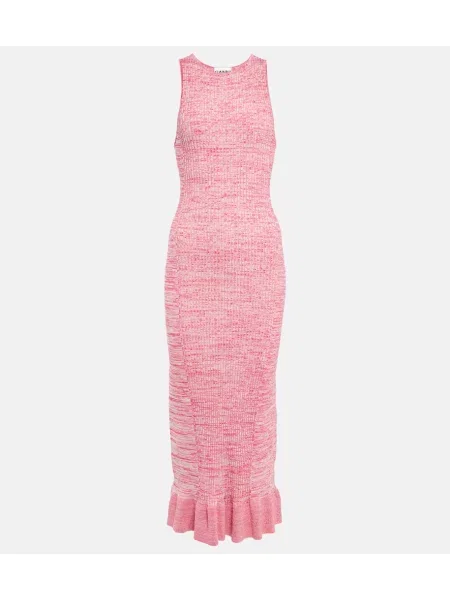 Rochie midi Ganni tricotate până la genunchi de costum